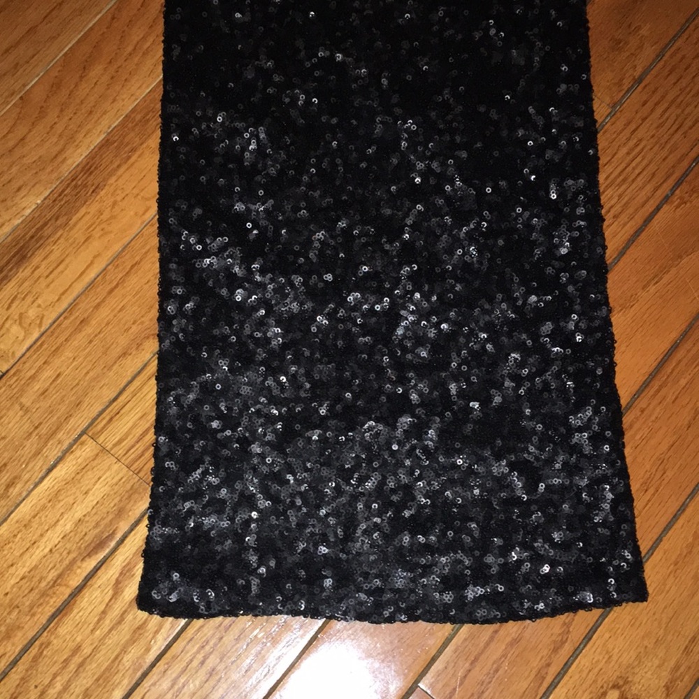 DRESS THE POPULATION BLACK SEQUINED NWOT JUMPSUIT SIZE SMALL - Picture 5 of 11